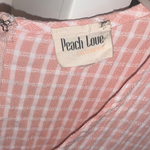 Pink Gingham Ruffle Romper - Picture 2 of 9
